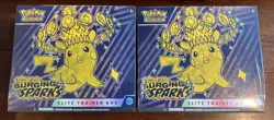 Pokemon Surging Sparks ETB Lot of 2 Sealed Boxes New TCG Scarlet & Violet - Image 1