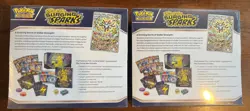 Pokemon Surging Sparks ETB Lot of 2 Sealed Boxes New TCG Scarlet & Violet - Image 2