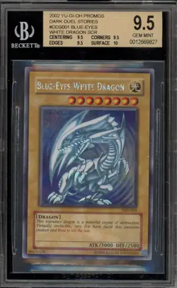 Yu-Gi-Oh! Blue-Eyes White Dragon Dark Duel Stories DDS-001 DAMAGE SLAB BGS 9.5 - Image 1
