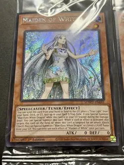 3x Maiden Of White | SDWD-EN041 | Secret Rare | HOLO BLEED! | SEALED! | YuGiOh! - Image 5