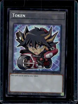 2025 Yugioh Legendary 5D's 1st Edition Token Secret Rare #L5DD-ENS04 - Image 1