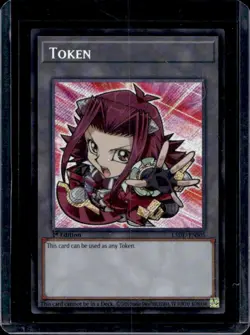2025 Yugioh Legendary 5D's 1st Edition Token Secret Rare #L5DD-ENS05 - Image 1