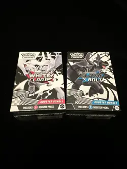 Pokemon TCG Black Bolt + White Flare Booster Bundle Set In-Hand! - Image 1