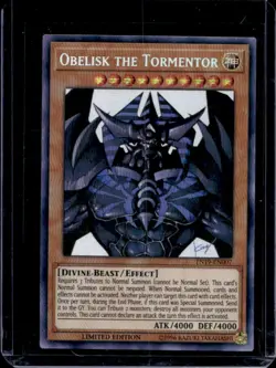 2019 Yu-Gi-Oh! Gold Sarcophagus Limited Obelisk the Tormentor #TN19-EN007 - Image 1