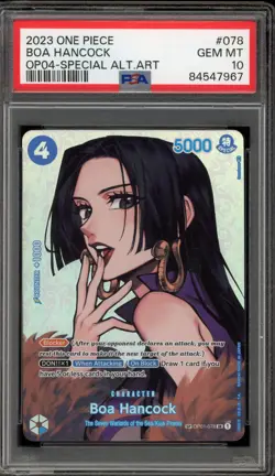 One Piece CCG Boa Hancock Special Alternate Art OP01-078 PSA 10 Gem Mint - Image 1
