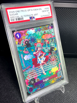 2026 One Piece OP14-EB04 EN SUGAR Special Alternate Art #065 PSA 10 GEM MINT - Image 2