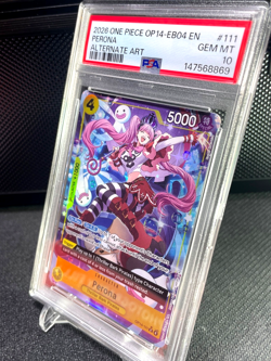 2026 One Piece OP14-EB04 The Azure Sea's Seven Perona Alternate Art #111 PSA 10 - Image 2