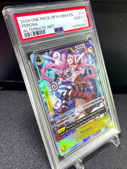 2026 One Piece OP14-EB04 The Azure Sea's Seven Perona Alternate Art #111 PSA 10 - Image 3