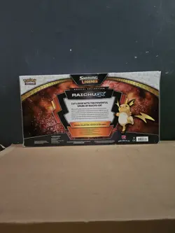Sealed Pokemon Shining Legends Raichu GX Special Collection Box - Image 3