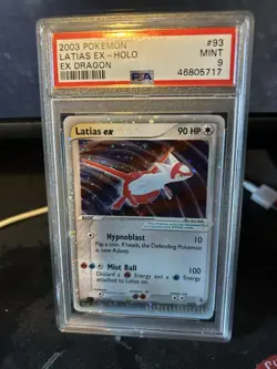 2003 Pokemon EX Dragon #93 Latias Holo PSA 9 - Image 1