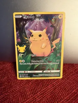 Pokemon Pikachu Holo Rare 005/025 Celebrations Basic Card HP 60 Pokemon TCG - Image 1