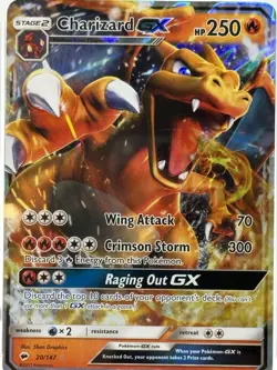 2017 Pokemon Sun & Moon #20 - CHARIZARD GX Burning Shadows PSA 10 - Image 2