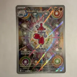 Pokemon Medicham 241/217 ASC Full Art Holo 120 HP Stage 1 150 Attack Card - Image 1