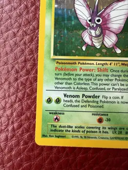 Venomoth 13/64 Holo Jungle Set 1999 WOTC Pokemon Card LP/MP Vintage 🔥 AUCTION - Image 5