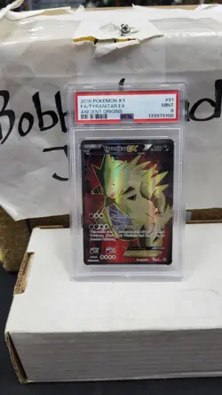 2015 TYRANITAR EX FULL ART XY ANCIENT ORIGINS POKEMON CARD TCG PSA 9 MINT #91/98 - Image 1