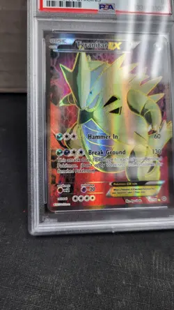 2015 TYRANITAR EX FULL ART XY ANCIENT ORIGINS POKEMON CARD TCG PSA 9 MINT #91/98 - Image 4
