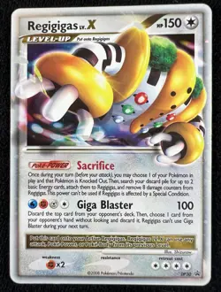 Regigigas LV.X DP30 Pokemon Card TCG Diamond & Pearl Black Star Promo Holo - MP - Image 1