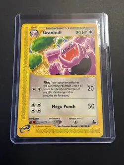 Granbull 61/144 Skyridge Vintage 2003 Pokemon Card Nintendo E Reader - Image 1