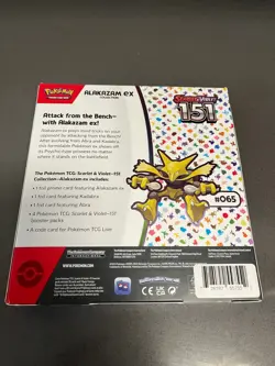 Scarlet&Violet 151 Alakazam ex collection 3-Promo Cards 4-Boosters - Image 1