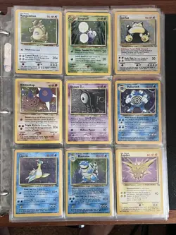 Vintage Pokemon Card Collection - Binder Lot 250+ cards including holos + extras - Image 1