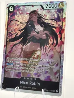 Bandai One Piece Card Game OP12 SR half play set Nico Robin OP12-087 English x2 - Image 2