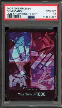 One Piece CCG Don!! Card 2nd Anniversary Set PSA 10 Gem Mint - Image 1