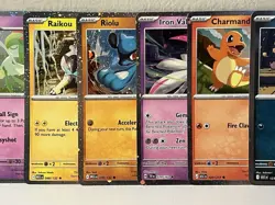 Cosmos Holo 10 Card Lot Pokemon TCG No Duplicates Charmander Riolu - Image 3