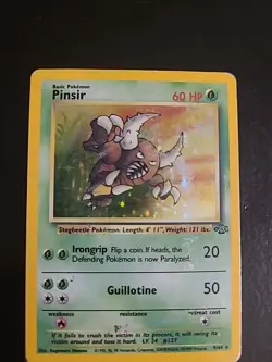 Pinsir 9/64 - Pokemon Jungle Unlimited Holo Rare Card 1999 WOTC Vintage MP - Image 1