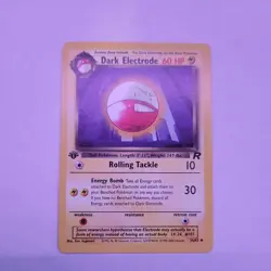 Dark Electrode 1st Edition Non Holo Team Rocket 34/82 LP-NM Pokemon Card - Image 1