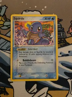 Squirtle 64/100 -Vintage Pokemon Card- EX Crystal Guardians - Image 1