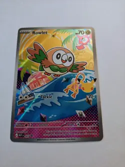 Pokemon Rowlet Full Art Promo card #43 Holo🔥 Near Mint or better condition - Image 2