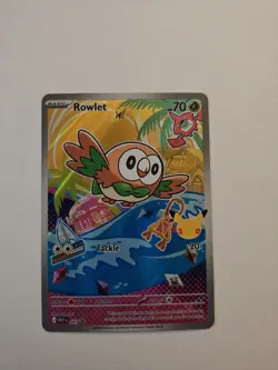 Pokemon Rowlet Full Art Promo card #43 Holo🔥 Near Mint or better condition - Image 3