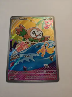 Pokemon Rowlet Full Art Promo card #43 Holo🔥 Near Mint or better condition - Image 4