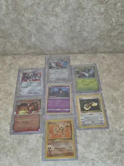 Pokemon TCG Lot Scizor Meowscarada Cosmoem Eevee Hitmonlee 7 Cards Regular Holo - Image 1