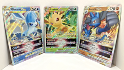 Pokemon Glaceon & Leafeon & Lucario VSTAR Promo Oversized Jumbo 3 Cards NM - Image 1