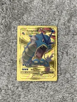 Gyarados VMax HP330 Hyper Beam Gold Foil Fan Art Card - Image 1