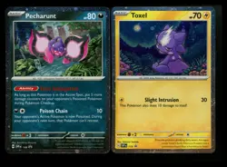 Toxel 119 Pecharunt 149 Black Star Promo COSMOS Holo Rare Pokemon Card Lot - Image 1