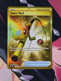 Super Rod 276/193 Paldea Evolved Gold Hyper Rare Pokemon Card NM/M - Image 2