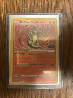 2022 Pokemon TCG Radiant Charizard Holo Rare Card Pokemon Go 011/078 - Image 1