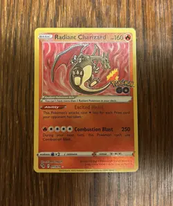 2022 Pokemon TCG Radiant Charizard Holo Rare Card Pokemon Go 011/078 - Image 2