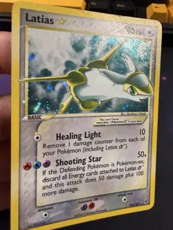 Pokemon Latias Gold Star Card 105/107 EX Deoxys 2005 (Binder Copy) - Image 2