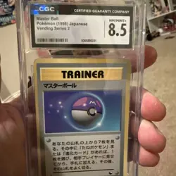 3 Card Pokemon Lot - Graded Cards Include Top Player And Master ball - Image 4