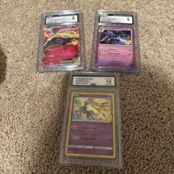 3 Card Pokemon Lot - Graded Cards Include Xerneas And Ceruledge - Image 1