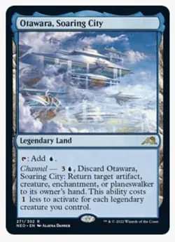 Otawara, Soaring City #271 LP Kamigawa Neon Dynasty RegularLegendary Land MTG - Image 1