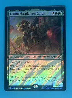 Leatherhead, Iron Gator (Surge Foil) Commander: Teenage Mutant Ninja Turtles... - Image 1