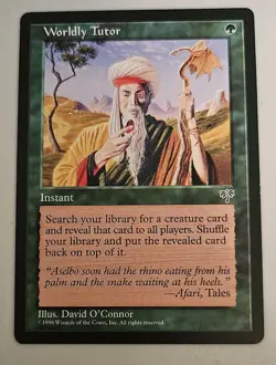 MTG Worldly Tutor-Mirage, NM - Image 1