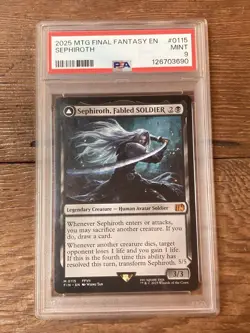 Sephiroth, Fabled SOLDIER - FINAL FANTASY (FIN) Magic the Gathering PSA 9 - Image 2
