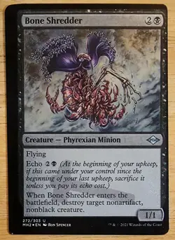 X 1 Bone Shredder ERROR FOIL-ETCHED Modern Horizons 2 MTG Magic - Image 2