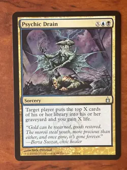 Psychic Drain MTG Magic the Gathering Card NM Near Mint RAV - Image 1