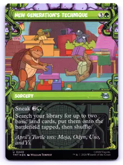 MTG New Generation's Technique Showcase Foil U Teenage Mutant Ninja Turtles TMT - Image 1
